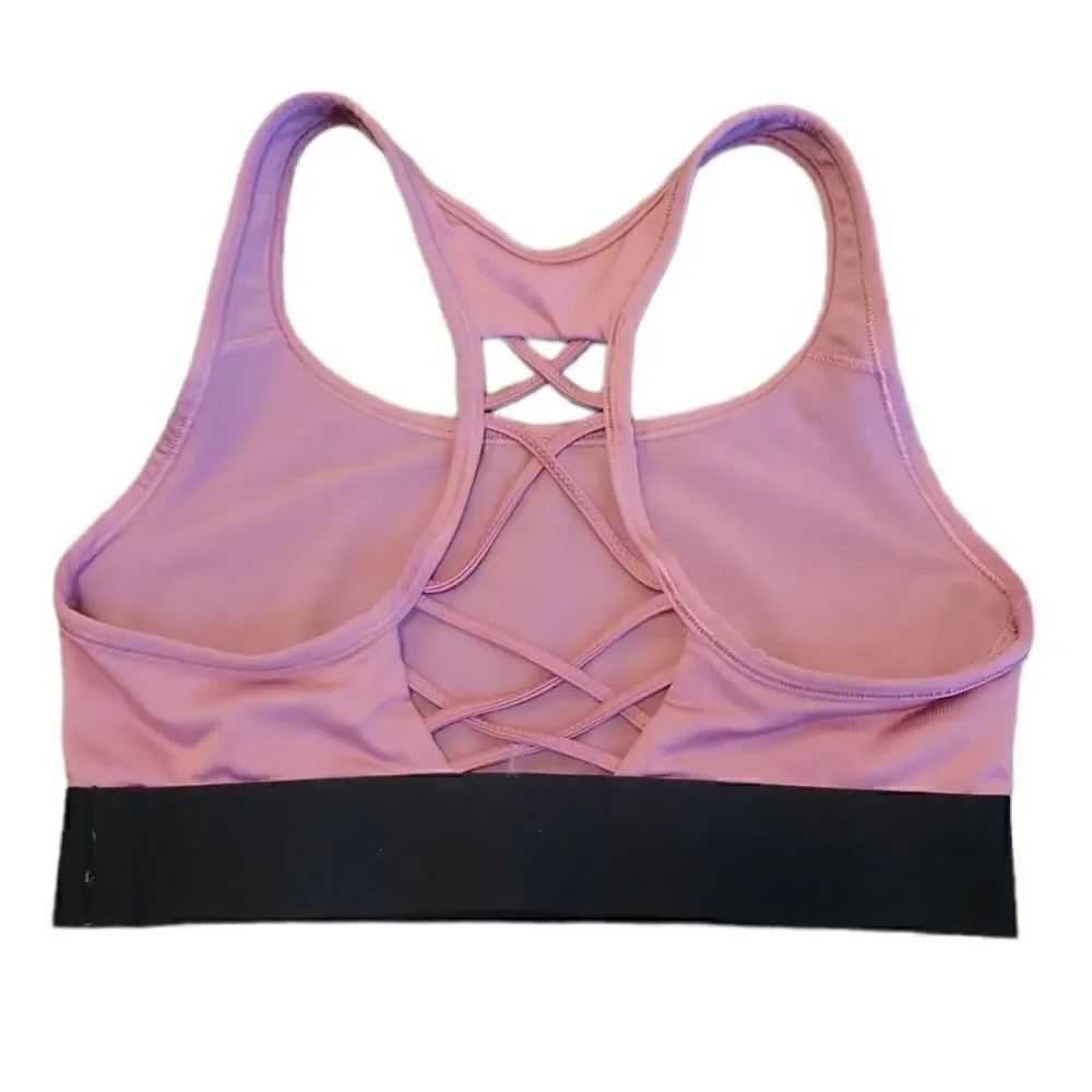 Victorias Secret Sport Player Racerback Wireless Unlined Sports Bra Rose Pink S